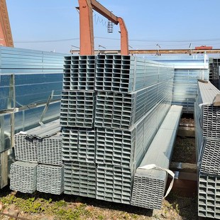 镀锌方管钢管镀锌管钢材铁管方钢白钢管矩形管热镀锌型材管材