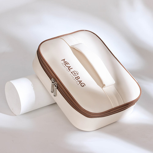 小学生铝箔手提餐盘袋手拎饭兜扁平饭盒便当袋子儿童带饭保温袋子