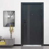 南京家用防盗门灰色进户门入户门大门单门安全门出租房子母门