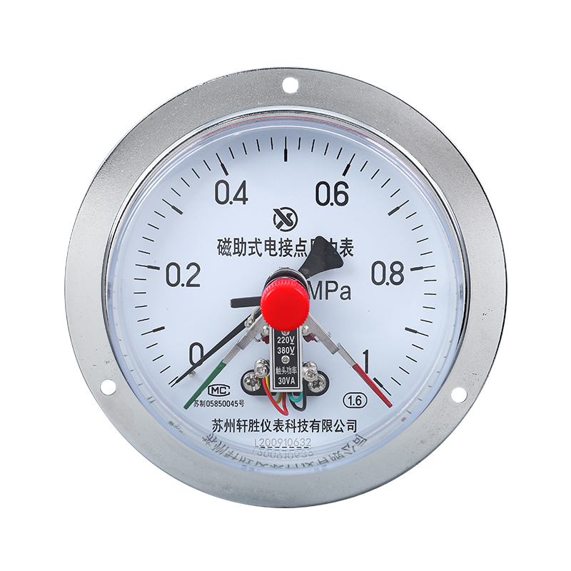 YXC150ZT 1MPa 轴向带边磁助式电接点压力表 面板X式压力控制器