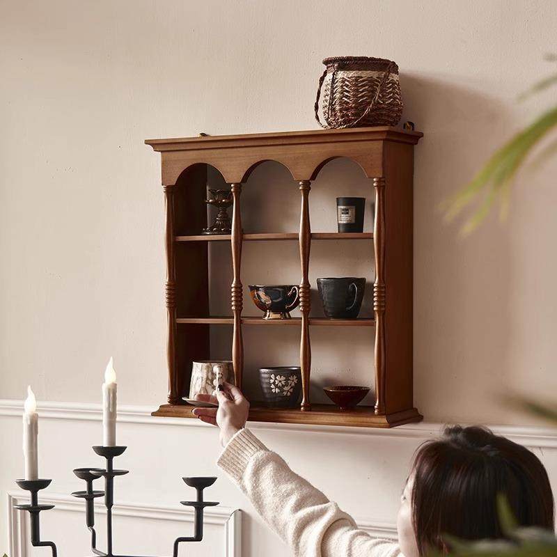 复古实木杯架美式墙面装饰收纳家具中古置物架法式展示架壁挂隔板,清洗/食品/商业设备,风口/风叶/风机配件,淘宝优惠券,粉丝福利购,淘宝优惠卷