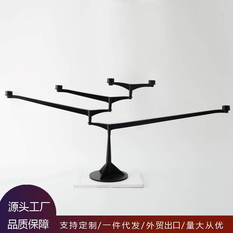 欧式创意铁艺旋转烛台摆件家居样板房别墅室内装饰品烛台工艺品,特色手工艺,其他特色工艺品,淘宝优惠券,粉丝福利购,淘宝优惠卷