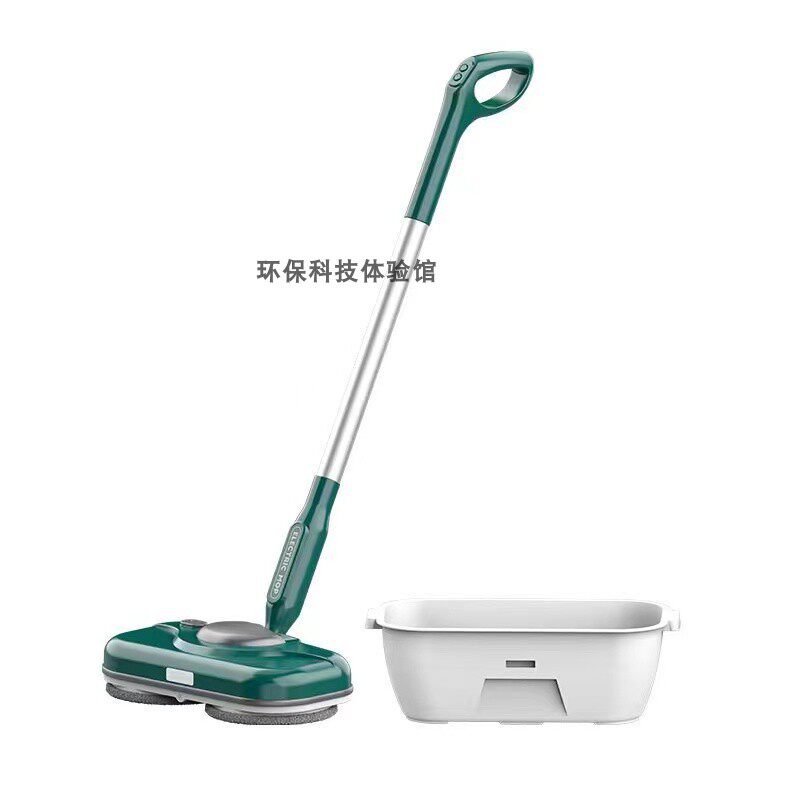 无线电动拖把双轮旋转喷水扫拖一体机家用洗地擦T窗免洗布自动清