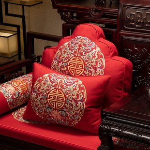 沙发垫实木家具红木沙发坐垫新中式椅子座垫罗汉床套罩垫子可定制