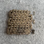 700Bike后街链条替换用高强度自行车链条内变速链条电镀银色车链