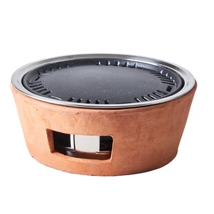 韩式 烧烤炉家用小型木炭烤肉炉户外烤串架商用无烟防烫圆形烤肉锅