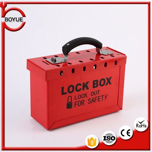 安全锁具箱 12锁便携式集w群锁箱 安全锁具管理站 上锁挂牌钥匙箱