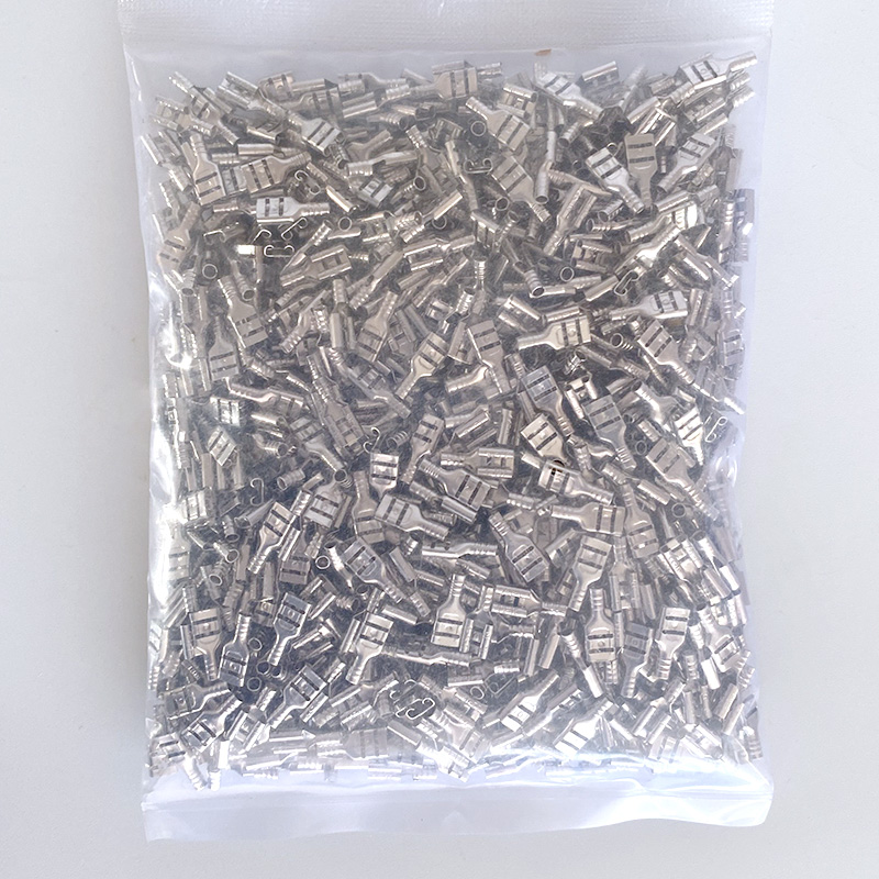 FDN1.25-187母头4.8插簧接插件裸I端子插拔式铜冷压黄铜接线端子