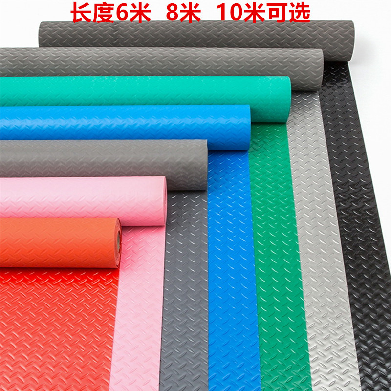 PVC牛筋防滑垫家用工厂车间阻燃地胶垫饭店大厅防水防滑塑料地毯