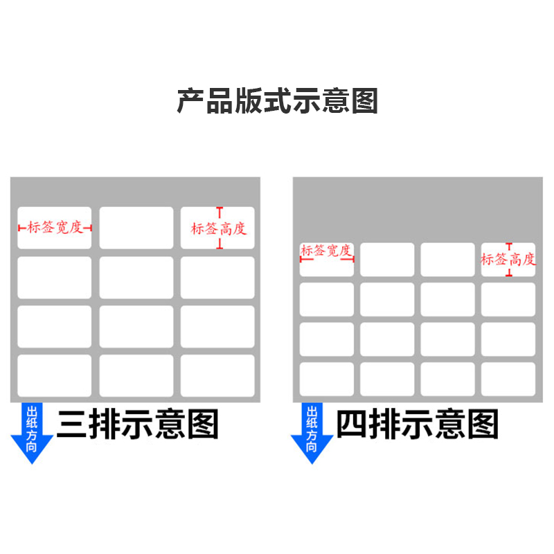 热敏不干胶条码纸100x100/120/130/150mm102x152Umm外箱标签打印