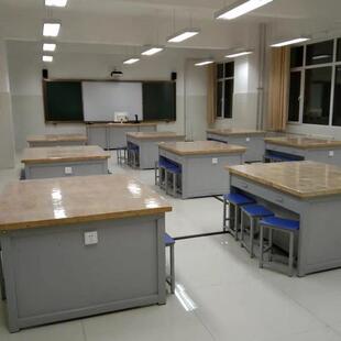 厂供学生劳技桌通用技术实验桌综合实践实验桌实木台面教室讲台桌