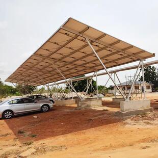 抗风抗震光伏停车棚支架304不锈钢紧固件住宅商业通用安装方案