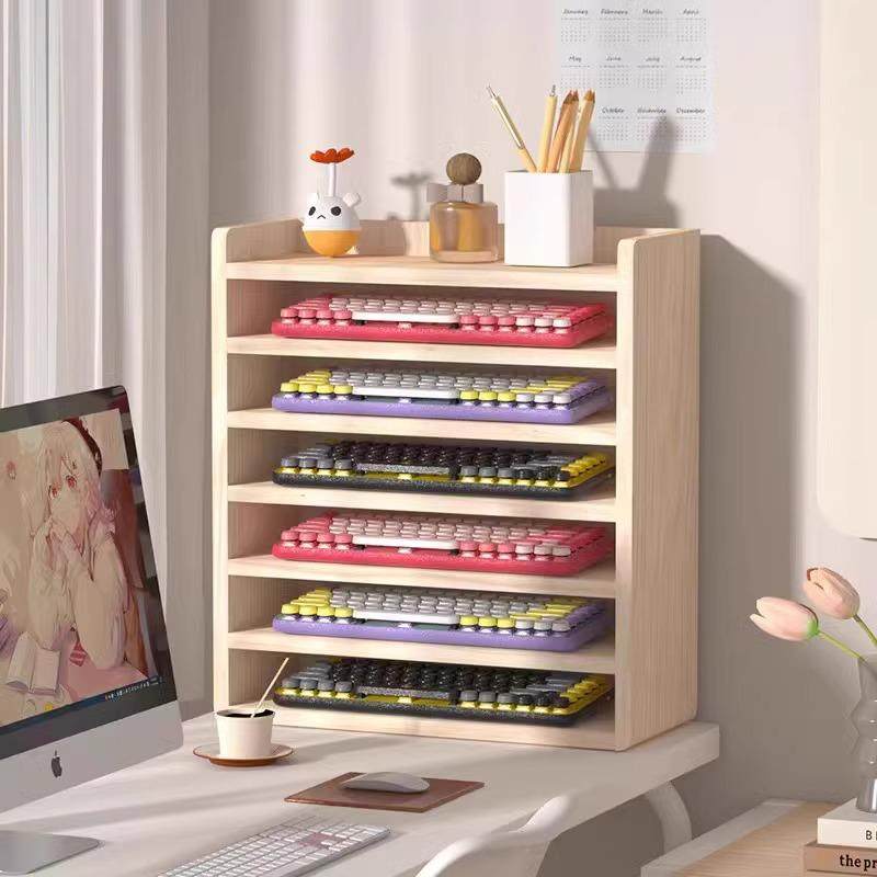 多层键盘收纳架实木键盘展示柜机械键盘存储架办公室文件收纳架,畜牧/养殖物资,畜牧/养殖器械,淘宝优惠券,粉丝福利购,淘宝优惠卷