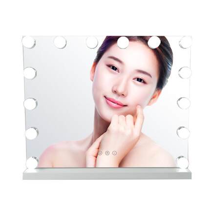 led镜化妆镜好莱坞灯泡镜台式梳妆镜化妆镜工厂款