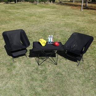 新款户外折叠桌椅三件套野营露宿烧烤便携可装包桌椅收纳袋休闲椅