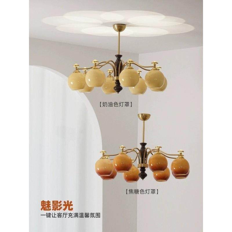 豪华中古风柿子客厅吊灯美式复古书房卧室餐厅护眼实木灯,自行车/骑行装备/零配件,更多零件/配件,淘宝优惠券,粉丝福利购,淘宝优惠卷