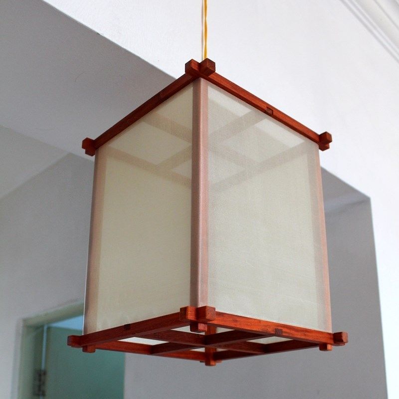 diy自制f灯笼 节日茶馆实木儿童礼品礼物榫卯书法绘画