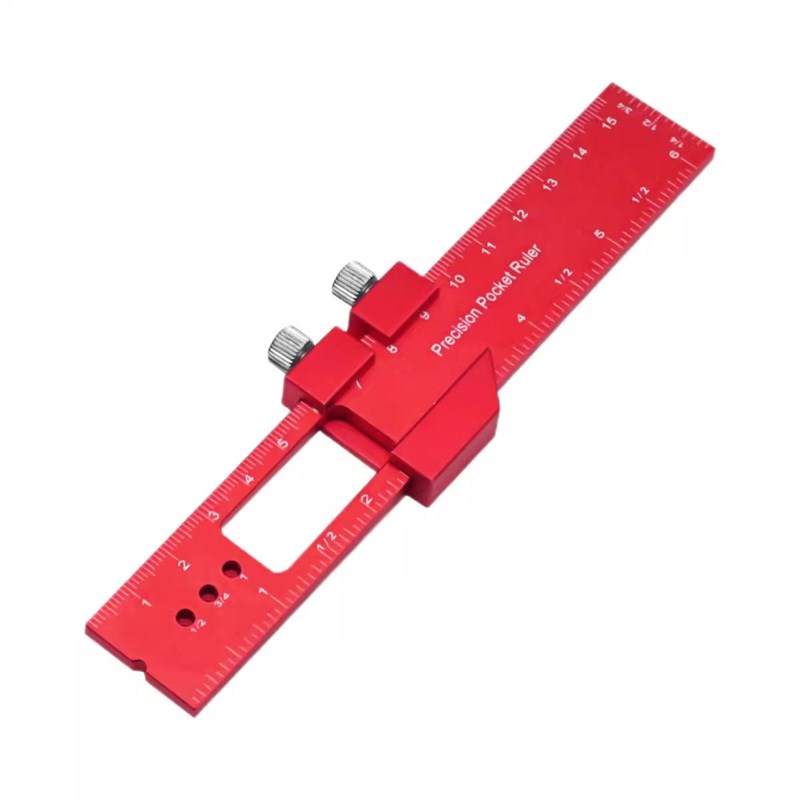 木工划线尺挡块 铝合金T型尺 木工划线定位器 多T功能测量辅助工