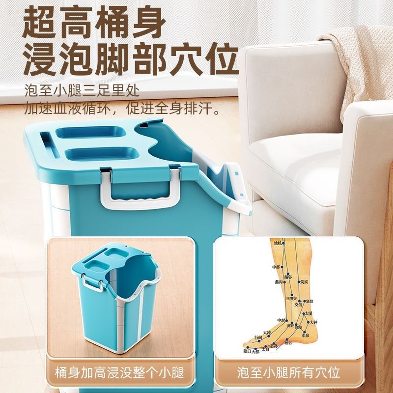 可折叠泡脚桶过膝足浴桶过小腿高深家F用洗脚盆足底按摩足浴盆便,家庭/个人清洁工具,足浴盆/足浴桶,淘宝优惠券,粉丝福利购,淘宝优惠卷