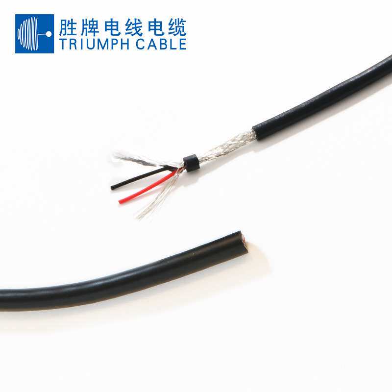 聚录乙烯绝缘信号线UL2464-22AWG抗干扰控制线2芯环保屏蔽线