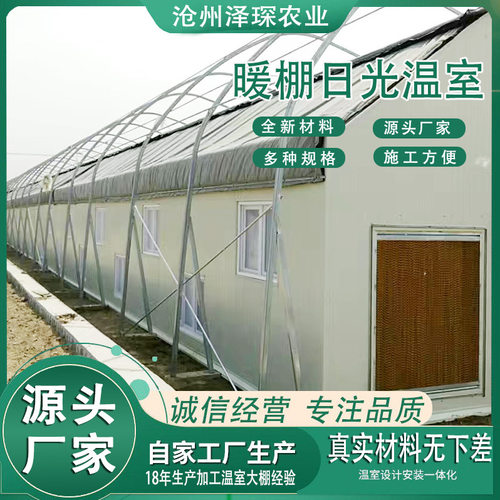 供应暖棚日光温室  果蔬种植温室建设暖棚 生态育苗温室大棚