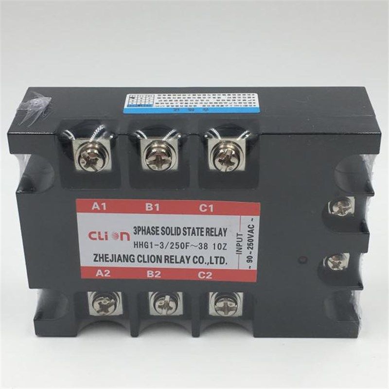 CLION欣大交流三相固态继电器HHG1-3/250F-38 10-120A 可控硅模块