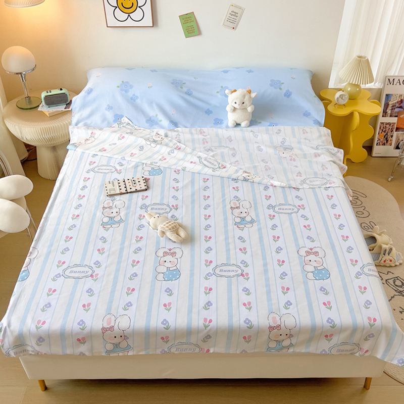 可拆分旅睡宝酒店隔脏睡袋全棉旅行床单被罩一体式卡通便携式被套