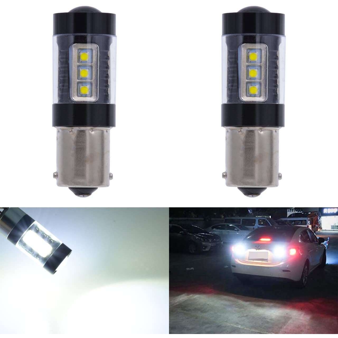 新辉 汽车LED转向灯 1157 BA15S 1156 80W 16CREE 倒车灯 行车灯