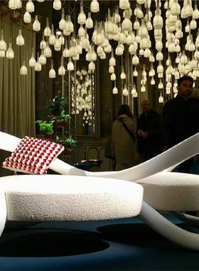 Ribbon Dance设计师款轻奢艺术潮流飘带异形沙发别墅客厅休闲椅