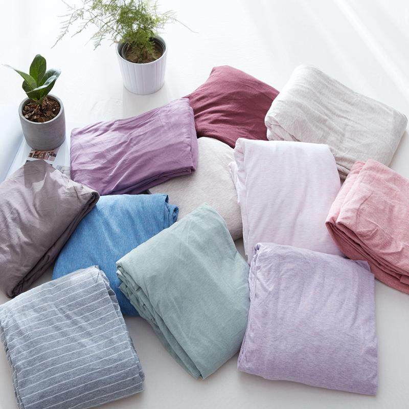 全棉天竺棉单床单针织棉床笠单件1.5m纯棉席梦思床垫保护套床罩