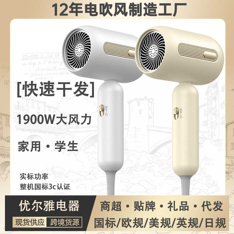 高速电吹风机家用负离子便携发廊大功率速干恒温风筒学生宿舍专用