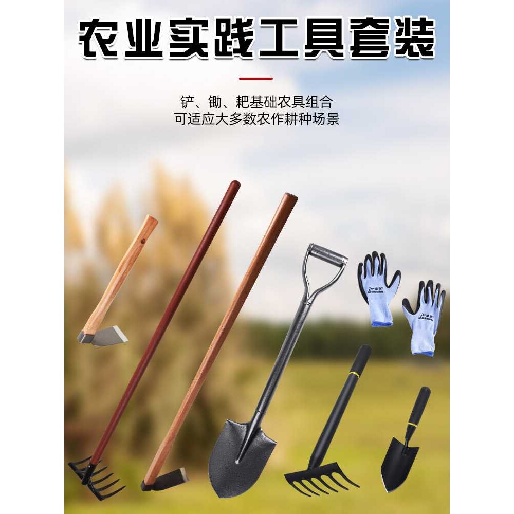 农用种植套装农业实践工具中小学生劳动农具大全铲子锄头除草