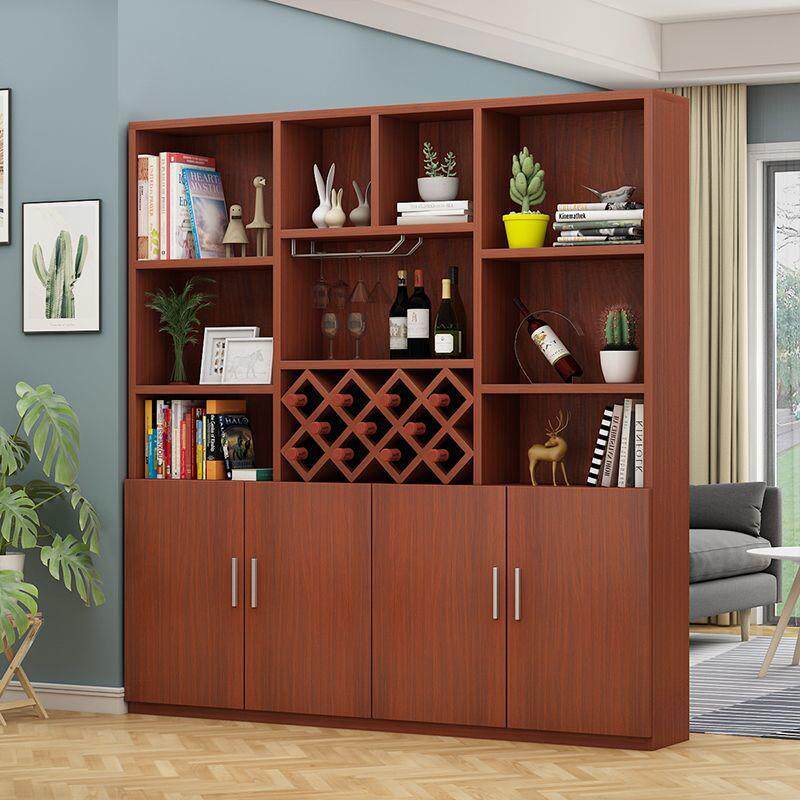 新中式酒柜家用简约木质玄关柜进门储物柜子欧式风客厅屏风隔断柜