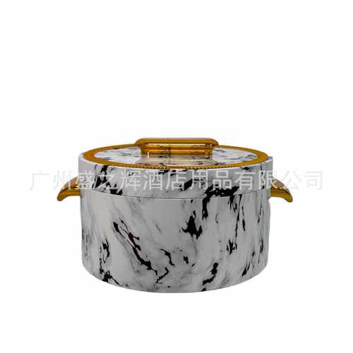 Food Warmer Container外贸套装3PCS 金柄保温盒1L-2L-3.5L