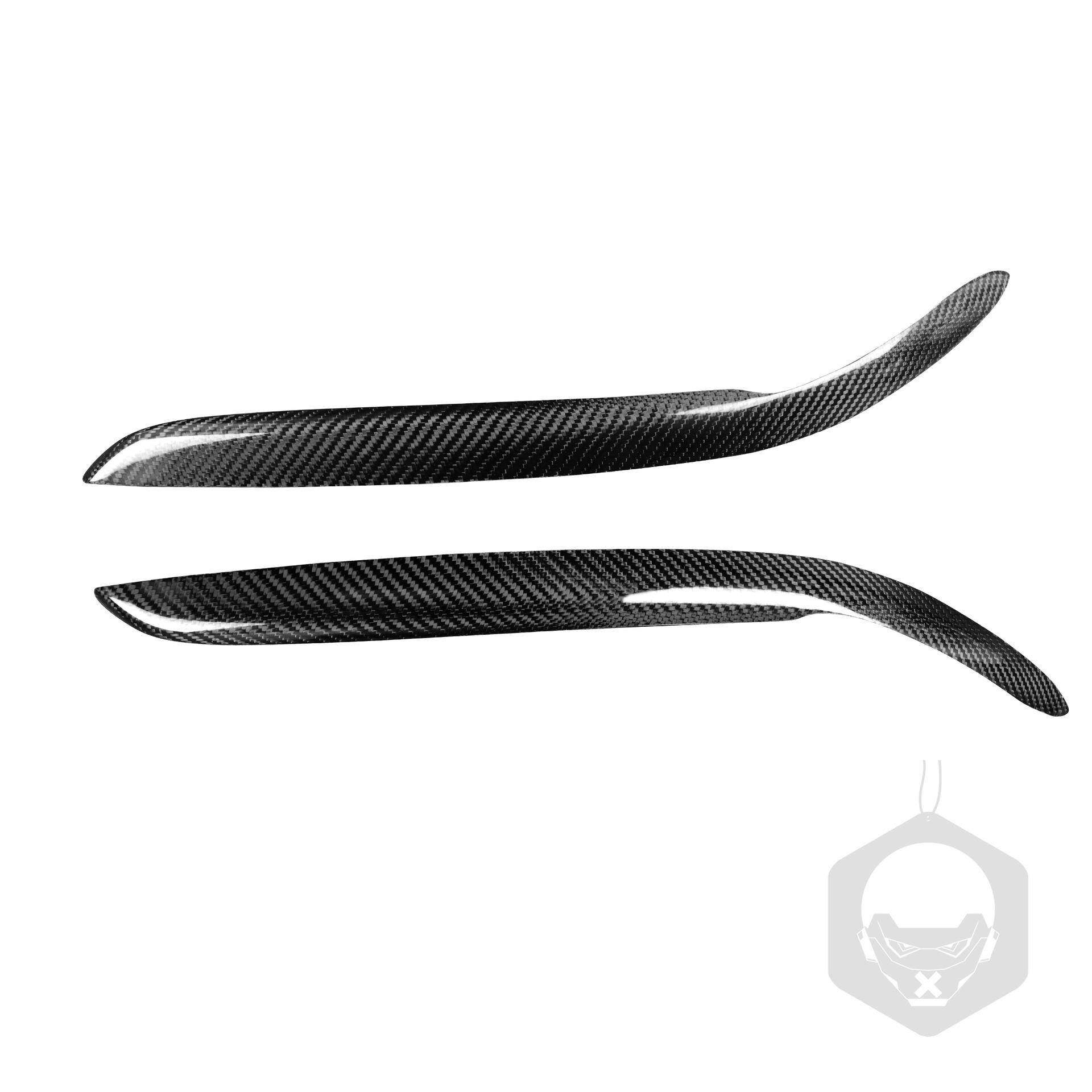 适用斯巴鲁翼豹4-6代04-2009款碳纤维汽车改装大灯眉眼睫毛配件