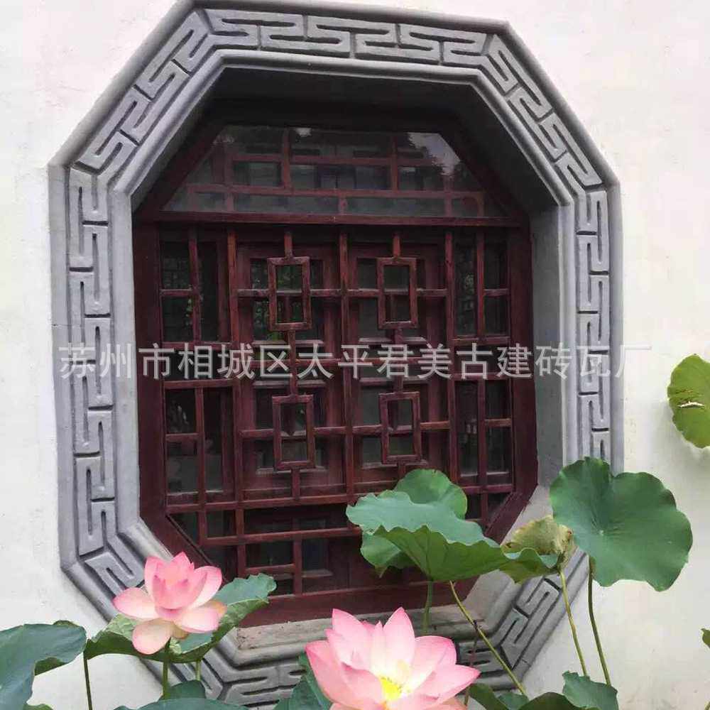 厂家供应明清回字纹仿古砖雕 青砖花边线 墙面中式装修配件