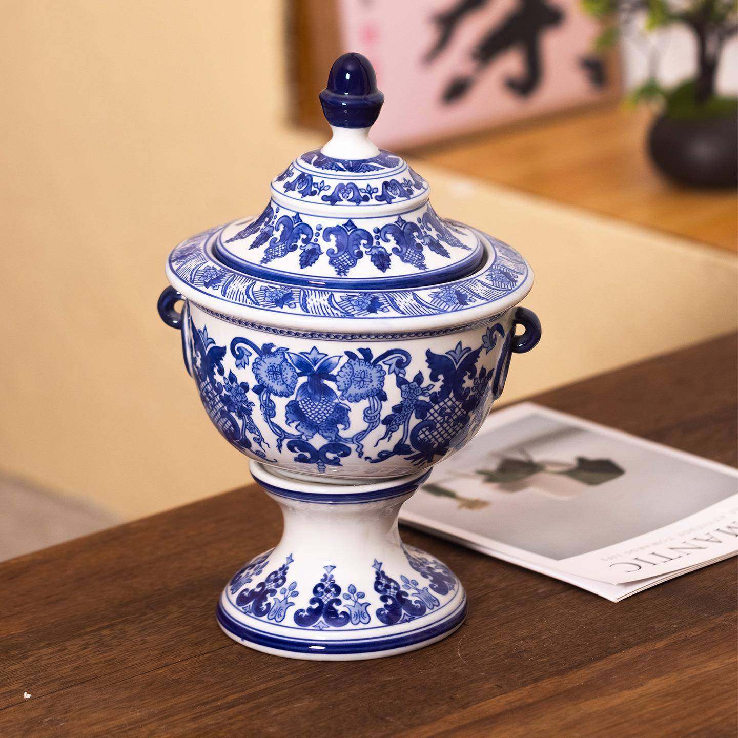 新中式陶瓷花瓶摆件客厅插花装饰品创意家居饰品奖杯陶瓷花瓶水培,电子元器件市场,其它元器件,淘宝优惠券,粉丝福利购,淘宝优惠卷