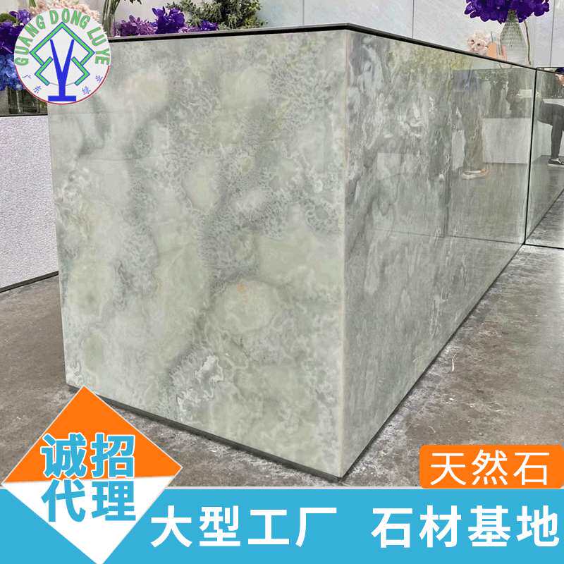 石材厂家波斯灰色天然大理石楼梯踏步扶手别墅酒店前台地面板石材