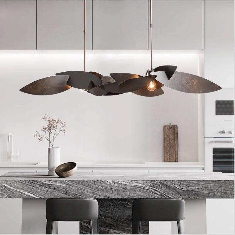 后现代创意餐厅吊灯设计师腔调风格长形餐桌饭厅吧台灯商业出口灯