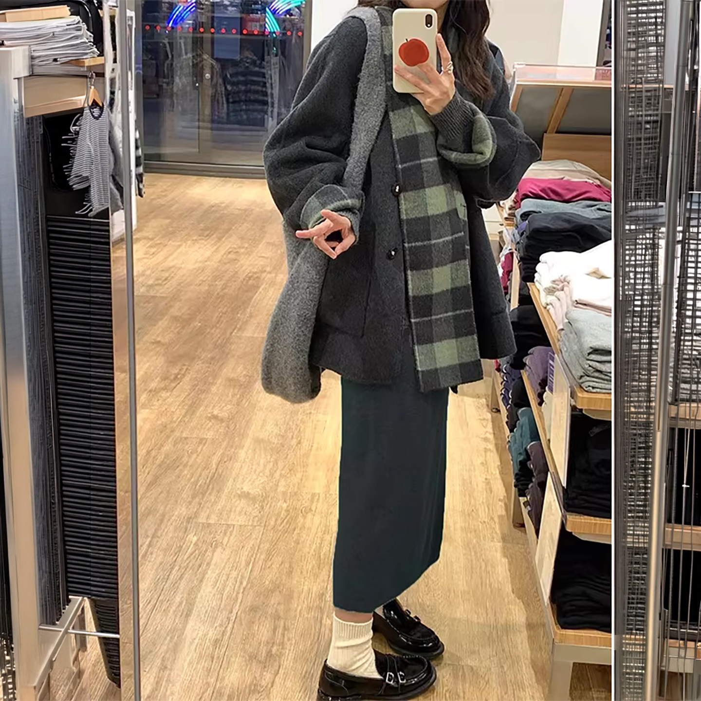 灰色毛呢半身裙女冬季2025新款高腰a字长裙小个子加厚开叉包臀裙,女装/女士精品,半身裙,淘宝优惠券,粉丝福利购,淘宝优惠卷