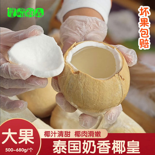 泰国特大果椰皇500-650商超椰子