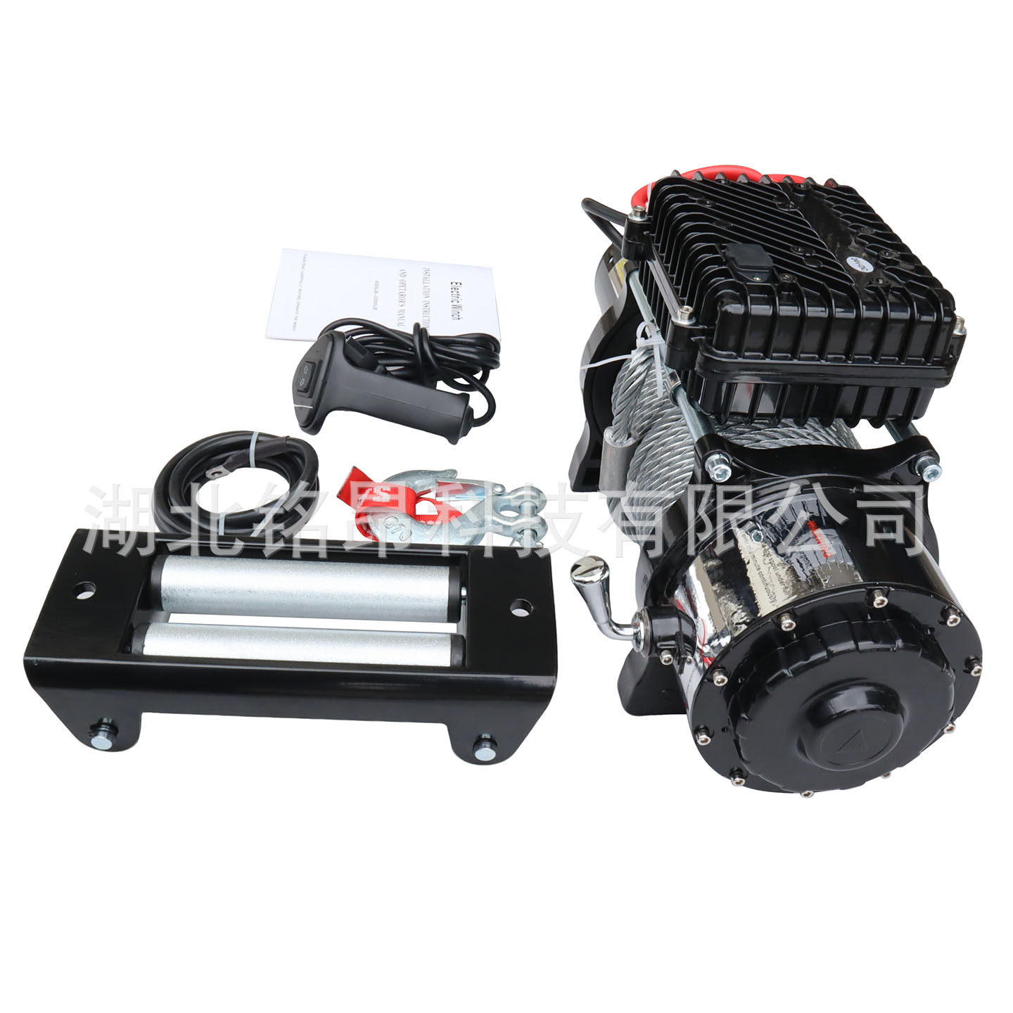 越野汽车电动绞盘Winch16800lb汽车自救车载小吊机电动葫芦卷扬机