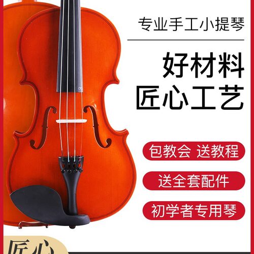音域小提琴实木手工初学者入门小提琴专业儿童成人大学生考级乐器