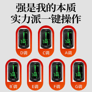 小天使妙事多琵琶调音器儿童成人琵琶通用充电校音器调音器7个调