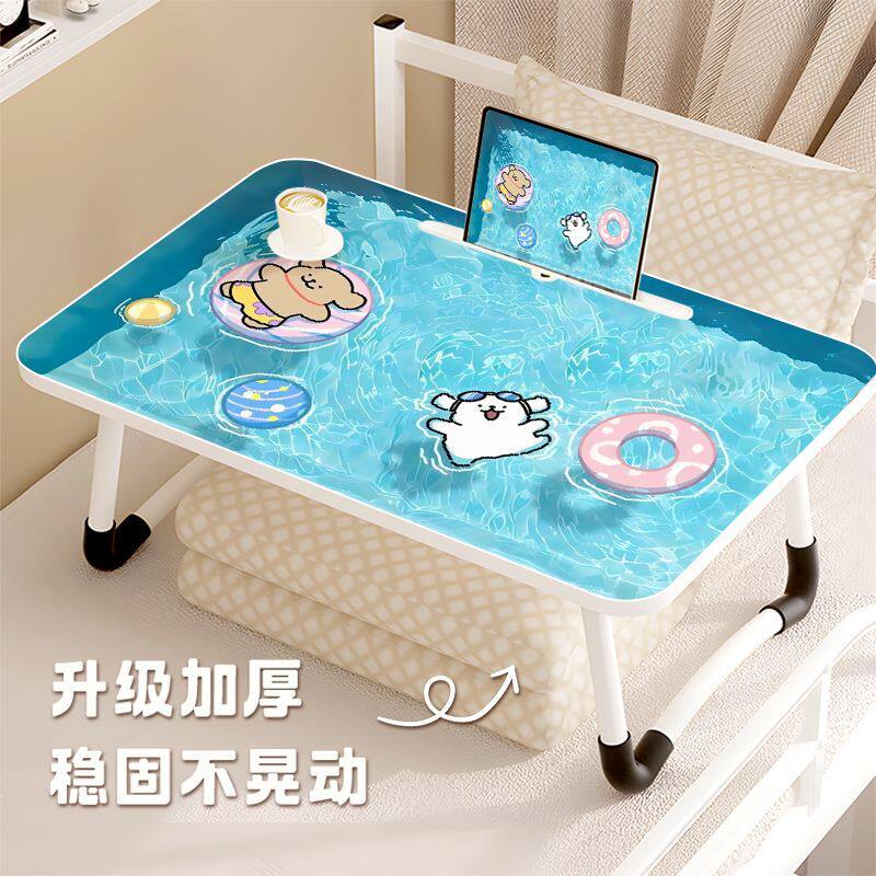夏日可爱小狗床上折叠桌宿舍学习桌吃饭小桌子电脑桌飘窗折叠桌子