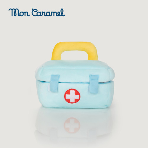 Mon Caramel可爱医疗包毛绒玩具蓝色手提包玩偶云朵小医箱毛绒