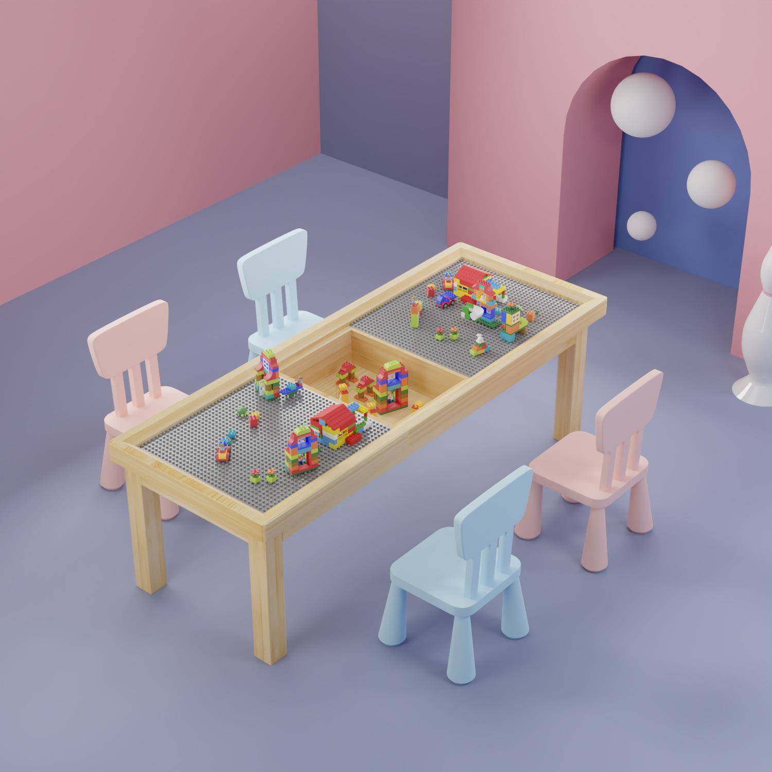 实木积木桌兼容积木大小颗粒超大号桌多功能家用商用游戏玩具学习,金属材料及制品,金属加工件/五金加工件,淘宝优惠券,粉丝福利购,淘宝优惠卷