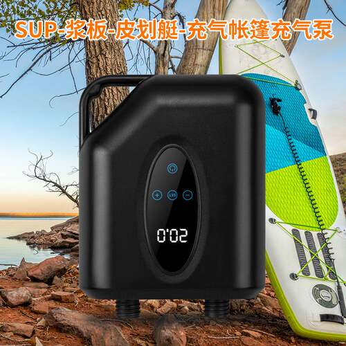 橡皮艇冲锋舟浆板电动充气泵车载充气泵户外帐篷SUP桨板气垫浮台