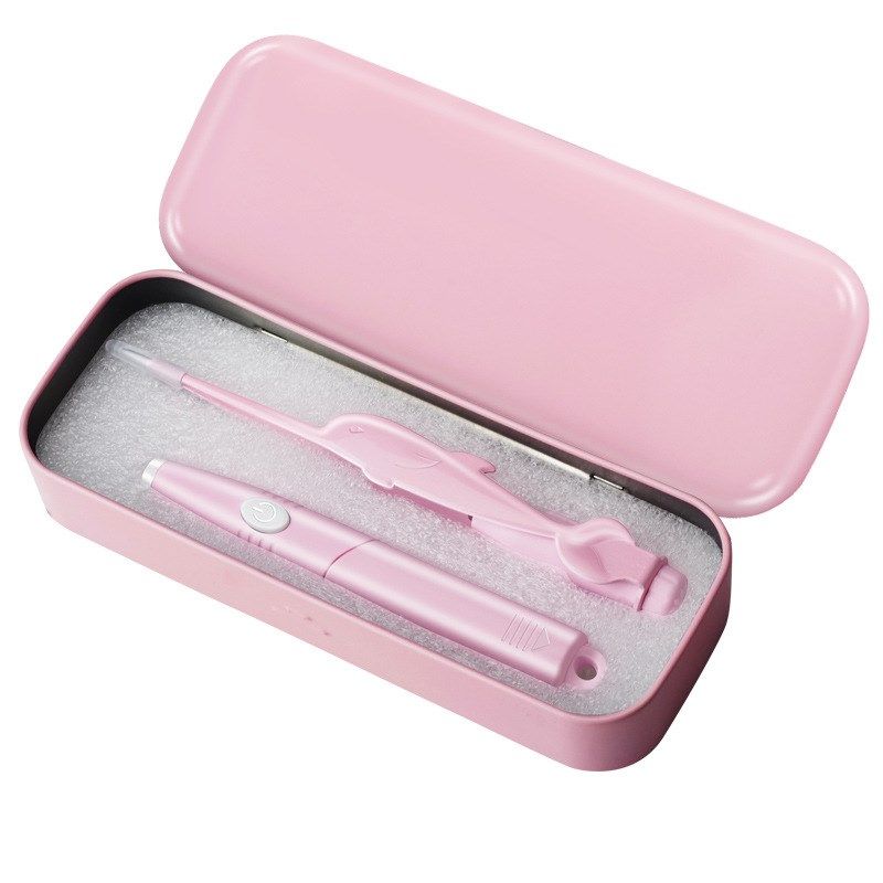 发光挖耳勺镊子掏耳勺海豚耳屎A夹耳垢可视发光夹子套装采耳工具