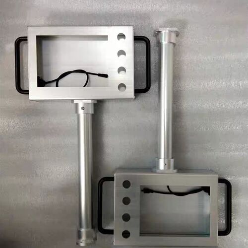 吊装法兰立柱可旋转7寸10寸威纶铝合金触摸屏安装盒人机界Z面盒20